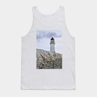 Mull of Galloway Lighthouse seen over the lighthouse wall, Scotland Tank Top